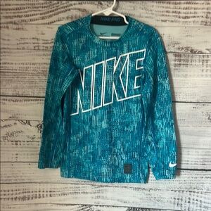 Blue Nike Pro long sleeve size small